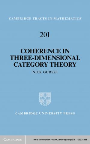 Cover of the book Coherence in Three-Dimensional Category Theory by Peter Kenez