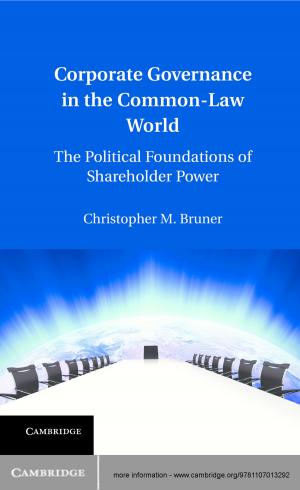 Cover of the book Corporate Governance in the Common-Law World by Christopher F. Karpowitz, Chad Raphael
