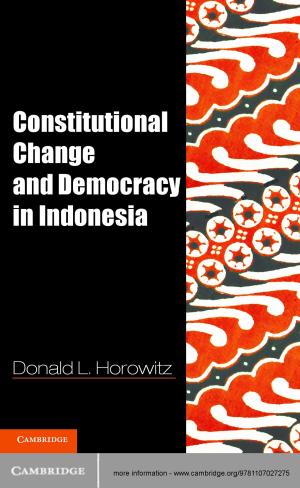 Cover of the book Constitutional Change and Democracy in Indonesia by Marden Fitzpatrick Nichols