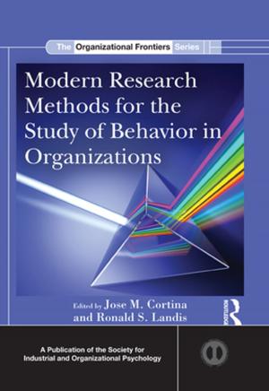 Cover of the book Modern Research Methods for the Study of Behavior in Organizations by Chantal Conneller