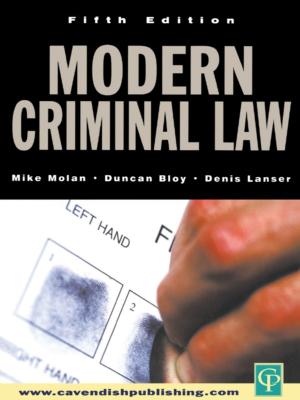 Cover of the book Modern Criminal Law by Hamish Fraser, Callum G. Brown
