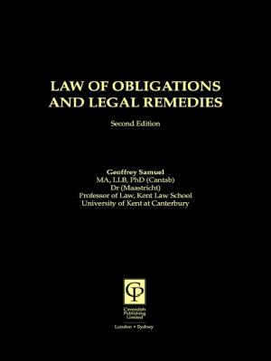 Book cover of Law of Obligations & Legal Remedies
