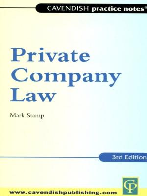 Cover of the book Practice Notes on Private Company Law by Brand Blanshard