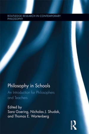 Cover of the book Philosophy in Schools by Sara Gonzalez