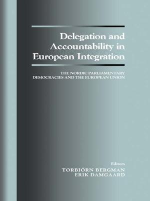Cover of the book Delegation and Accountability in European Integration by 