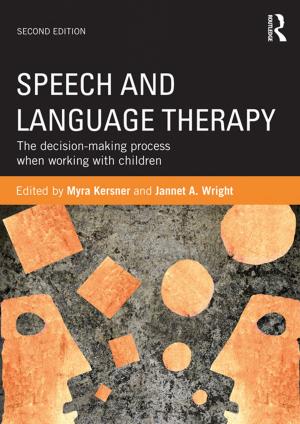Cover of the book Speech and Language Therapy by Jørgen Dines Johansen, Svend Erik Larsen