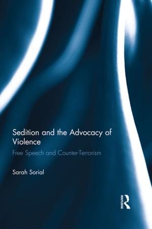Cover of the book Sedition and the Advocacy of Violence by Innes H. Pearse, Lucy H. Crocker