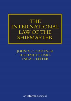 Cover of the book The International Law of the Shipmaster by Dr David Hicks, David Hicks
