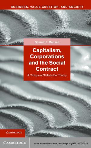 Cover of the book Capitalism, Corporations and the Social Contract by Niels Petersen