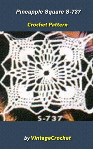 Cover of Pineapple Square S-737 Vintage Crochet Pattern