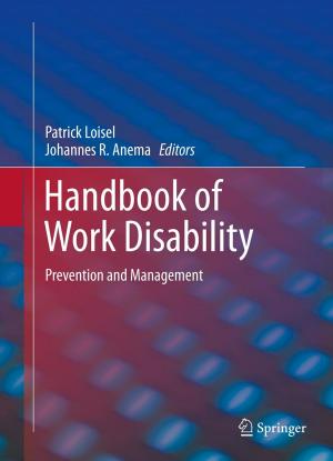 Cover of the book Handbook of Work Disability by Shlomo Sharan, Hana Shachar