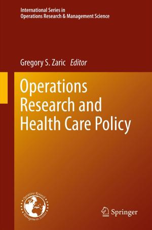 Cover of the book Operations Research and Health Care Policy by 