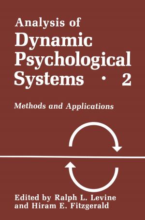 Cover of the book Analysis of Dynamic Psychological Systems by Colin M. Kesson, Paul V. Knight