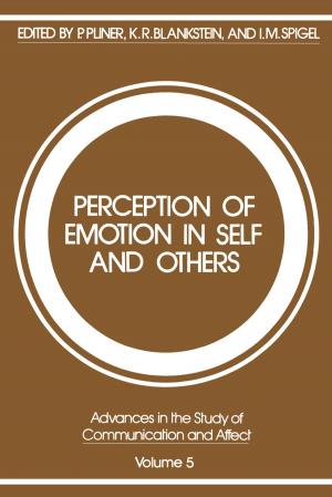 Cover of the book Perception of Emotion in Self and Others by 