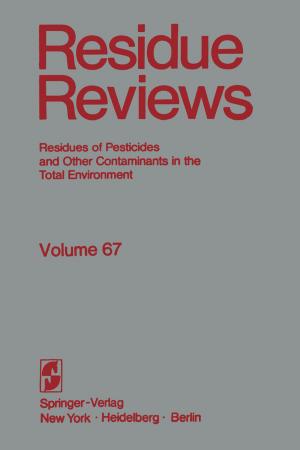 Cover of the book Residue Reviews by Alessandro Lavacchi, Hamish Miller, Francesco Vizza