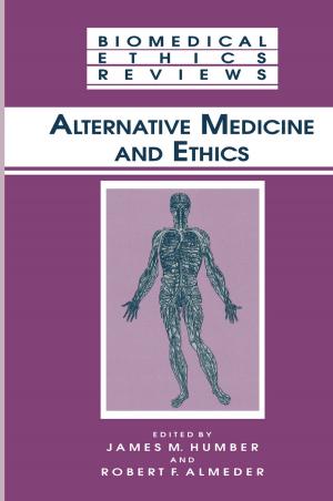 Cover of the book Alternative Medicine and Ethics by John E. Snyder, Candace C. Gauthier