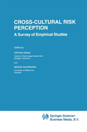 Cover of the book Cross-Cultural Risk Perception by Krishnan Namboodiri
