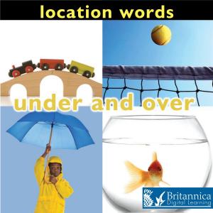 Cover of Location Words: Under and Over