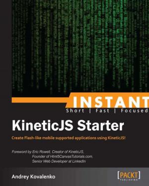 Cover of the book Instant KineticJS Starter by Siddique Hameed, Javeed Chida