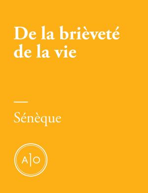 Cover of the book De la brièveté de la vie by Pierrick Blin, Antoine Dion-Ortega, Valérian Mazataud