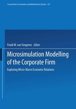 Cover of the book Microsimulation Modelling of the Corporate Firm by Leon M. Hielkema