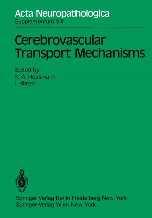 Cover of the book Cerebrovascular Transport Mechanisms by Jörg R. Müller
