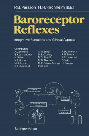 Cover of the book Baroreceptor Reflexes by E. Albano, B.R. Bacon, F. Biasi, J. Blanck, A. Blazovics, W. Bors, R.S. Britton, E. Chiarpotto, Geza Csomos, O. Danni, M.U. Dianzani, E. Feher, Janos Feher, E.A.Jr. Glende, J. Györgi, W. Heller, V.E. Kagan, H. Kappus, C. Michel, R. O'Neill, L. Packer, G. Poli, R.O. Recknagel, H. Rein, O. Ristau, K. Ruckpaul, M. Saran, E.A. Serbinova, H. Toncser, A. Vereckei