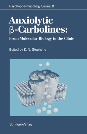 Cover of the book Anxiolytic β-Carbolines by 
