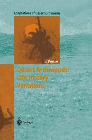 Book cover of Desert Arthropods: Life History Variations