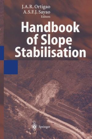 Cover of the book Handbook of Slope Stabilisation by G. Abel, R. Bos, I.H. Bowen, R.F. Chandler, D. Corrigan, I.J. Cubbin, P.A.G.M: De Smet, N. Pras, J-.J.C. Scheffer, T.A. Van Beek, W. Van Uden, H.J. Woerdenbag
