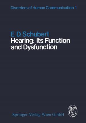 Cover of the book Hearing: Its Function and Dysfunction by Jeremy Ganz