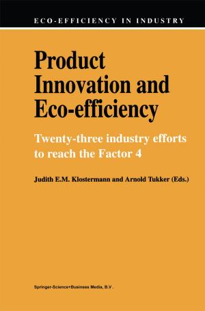 Cover of the book Product Innovation and Eco-Efficiency by Jürgen H.P. Hoffmeyer-Zlotnik, Uwe Warner