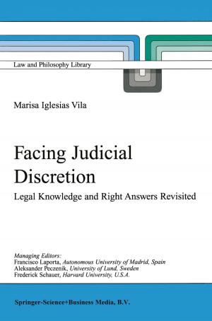 Cover of the book Facing Judicial Discretion by Emmanuel Kant, Traducción Manuel García Morente