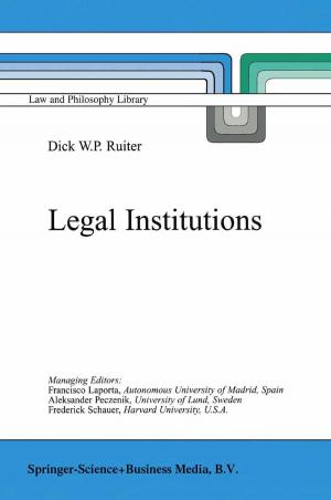 Cover of the book Legal Institutions by Fabio Cavallini, Fulvio Crisciani