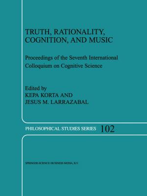 Cover of the book Truth, Rationality, Cognition, and Music by Edmund Husserl