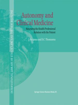 Cover of the book Autonomy and Clinical Medicine by R.M. McInerny