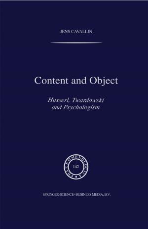 bigCover of the book Content and Object by 