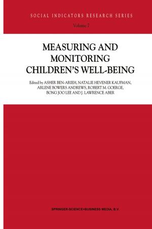 Book cover of Measuring and Monitoring Children’s Well-Being