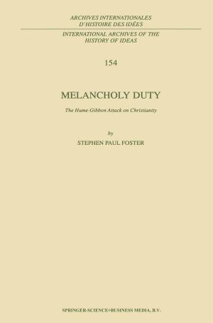 Cover of the book Melancholy Duty by D.P. Evans
