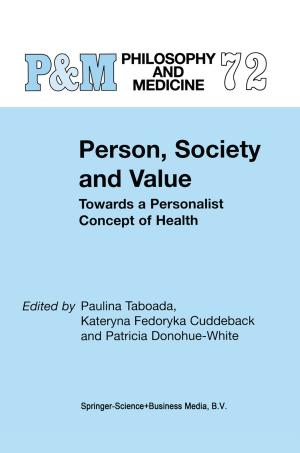 Cover of the book Person, Society and Value by Dominique François, André Pineau, André Zaoui