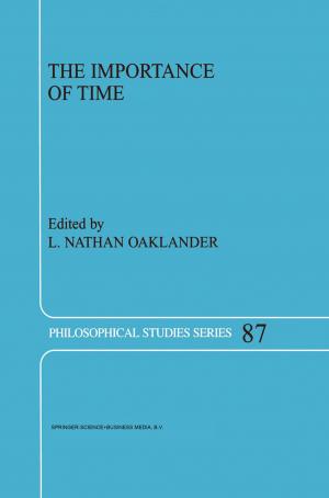 Cover of the book The Importance of Time by Claudia Zrenner, Daniel M. Albert