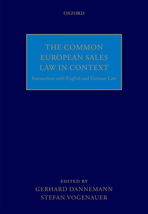 Cover of the book The Common European Sales Law in Context by , OUP Oxford