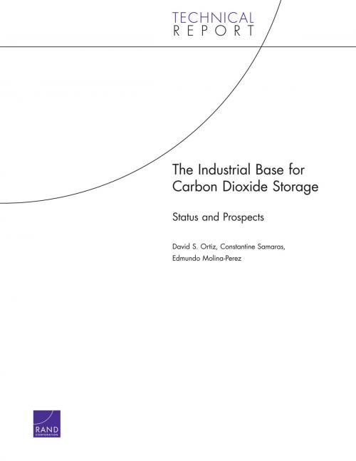 Cover of the book The Industrial Base for Carbon Dioxide Storage by David S. Ortiz, Constantine Samaras, Edmundo Molina-Perez, RAND Corporation