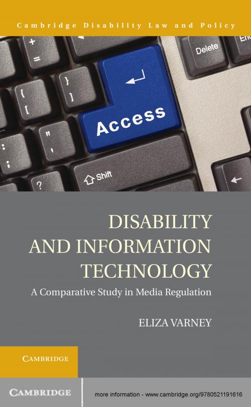Cover of the book Disability and Information Technology by Eliza Varney, Cambridge University Press