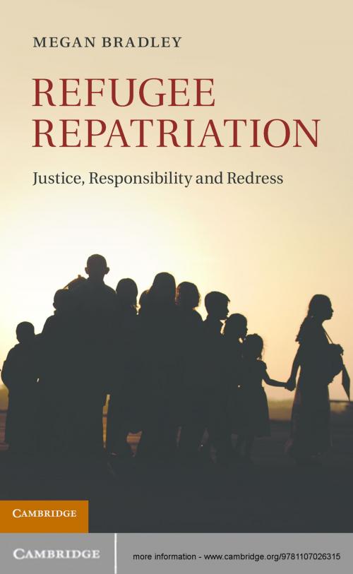 Cover of the book Refugee Repatriation by Dr Megan Bradley, Cambridge University Press