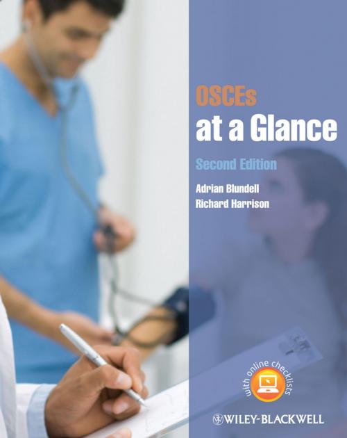 Cover of the book OSCEs at a Glance by Adrian Blundell, Richard Harrison, Wiley
