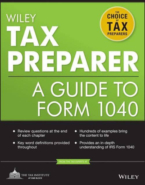 Cover of the book Wiley Tax Preparer by The Tax Institute at H&R Block, Wiley