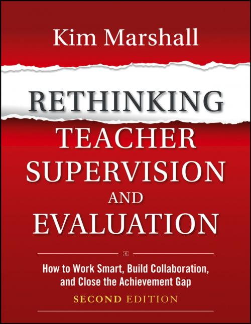 Cover of the book Rethinking Teacher Supervision and Evaluation by Kim Marshall, Wiley