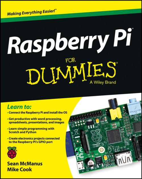 Cover of the book Raspberry Pi For Dummies by Mike Cook, Sean McManus, Wiley