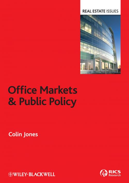 Cover of the book Office Markets and Public Policy by Colin Jones, Wiley